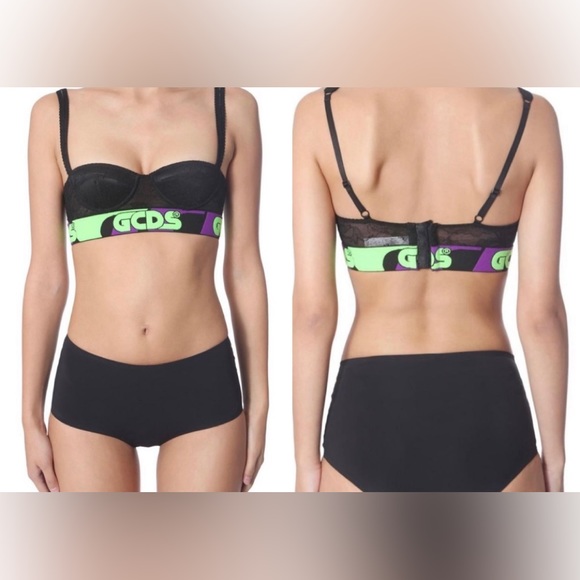 GSDS Other - GCDS Bra Black Lace Top Sporty Clubwear